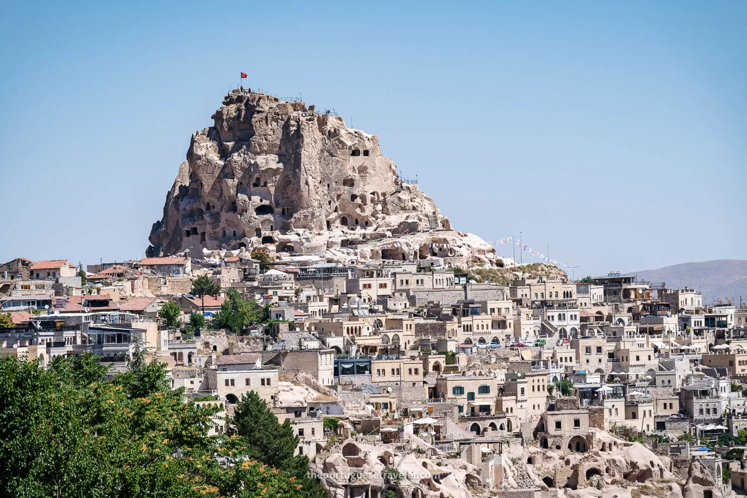 The Uchisar Castle, on the Cappadocia Red Tour