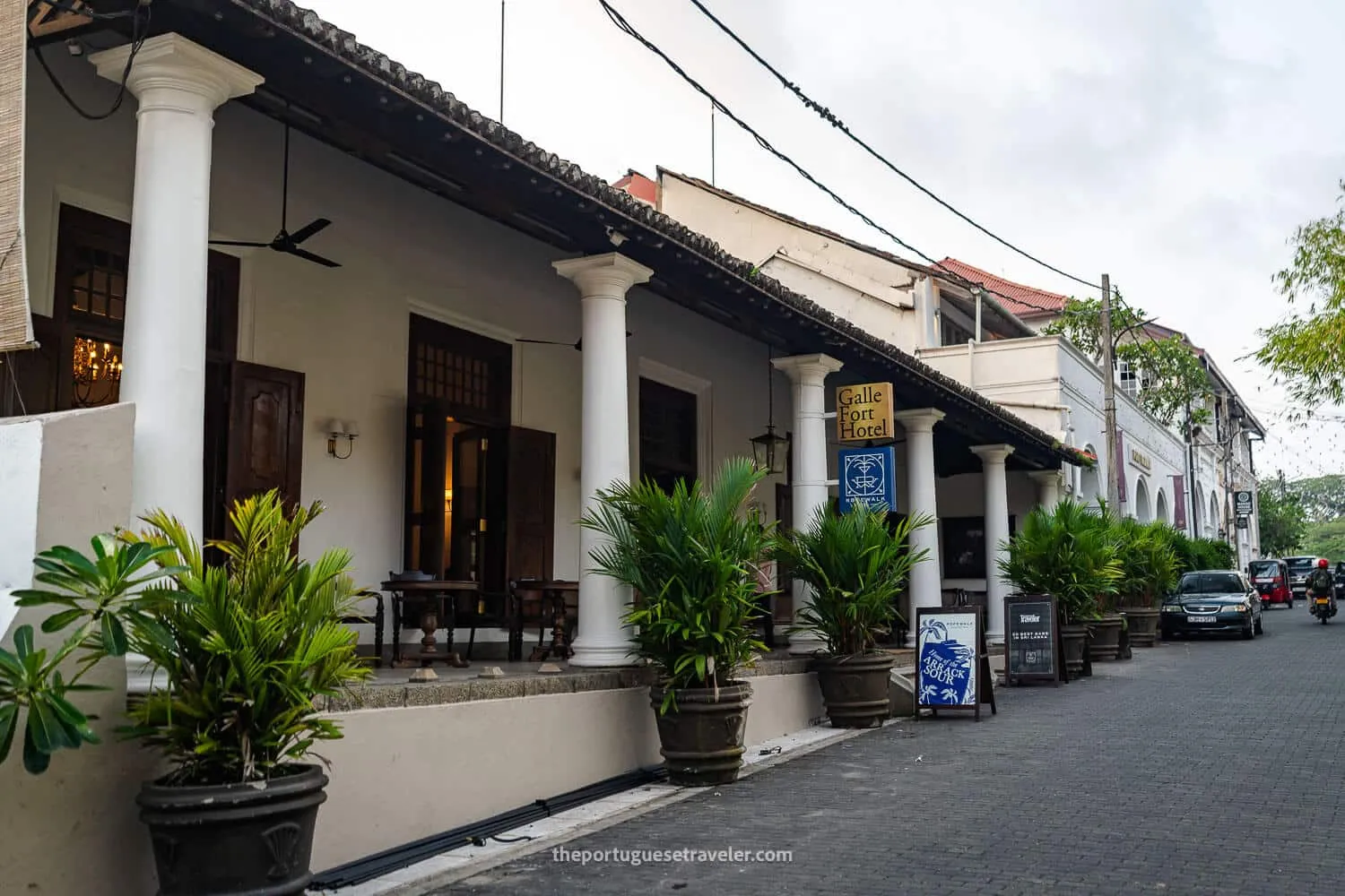 The Galle Fort Hotel seen from the street