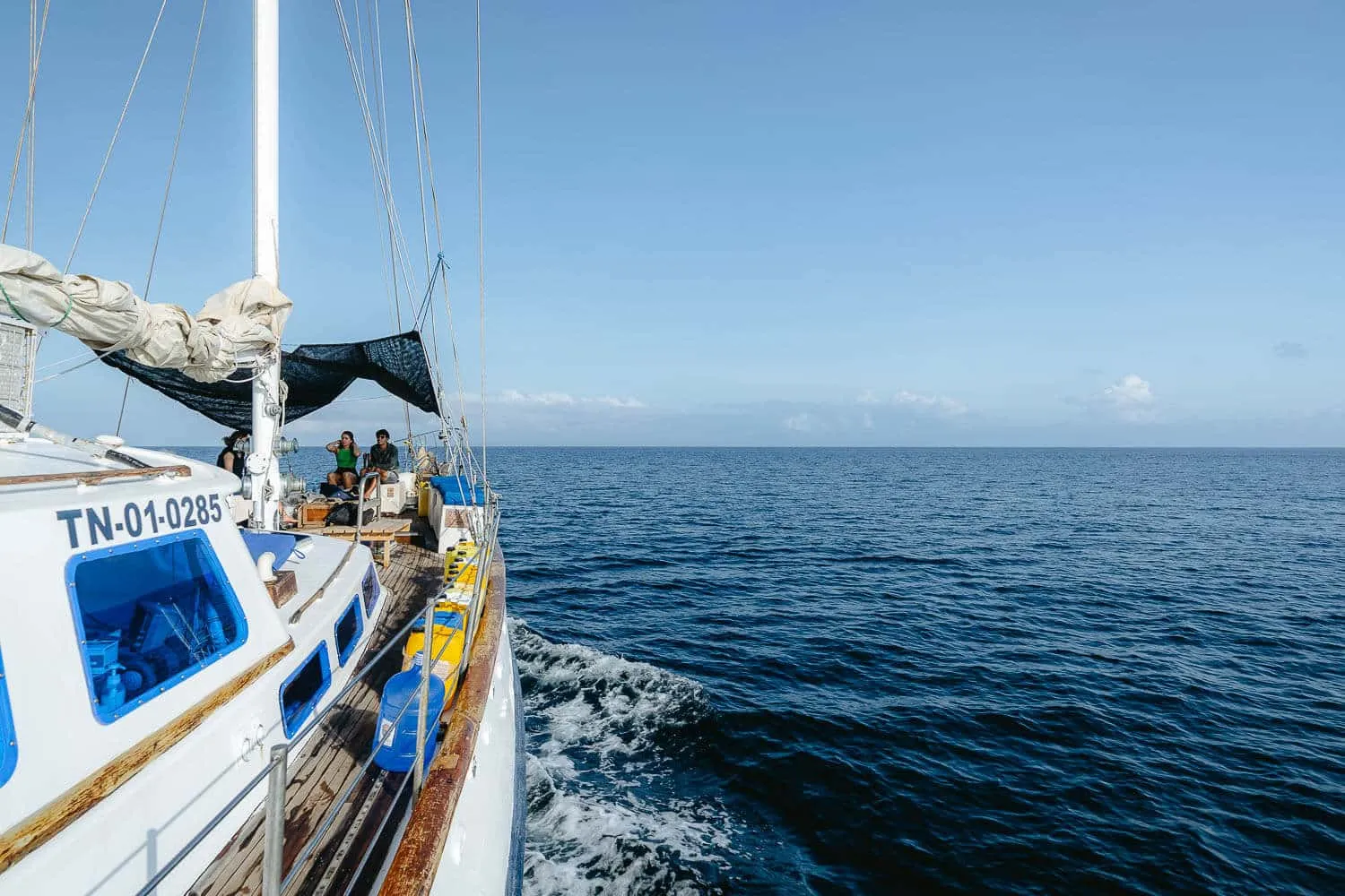 Bartolome Island tour sailing boat