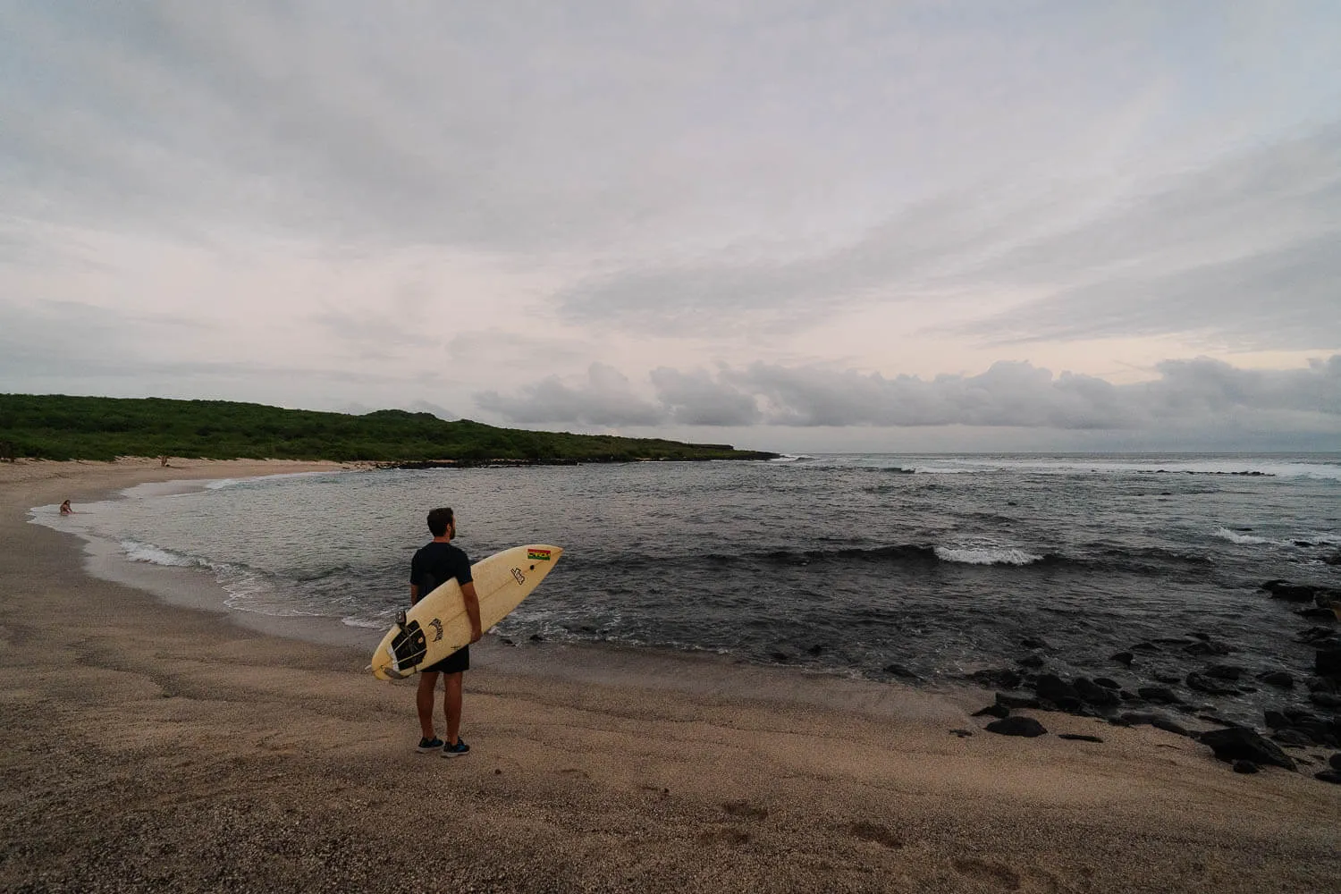 Surfing at La Loberia Beach