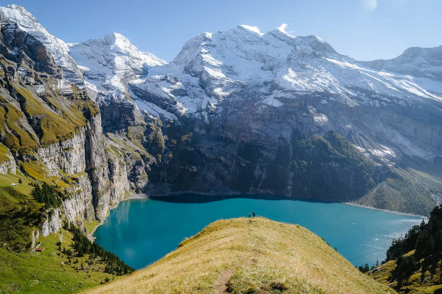 The viewpoints and photo spots on the Oeschinensee Panorama Trail