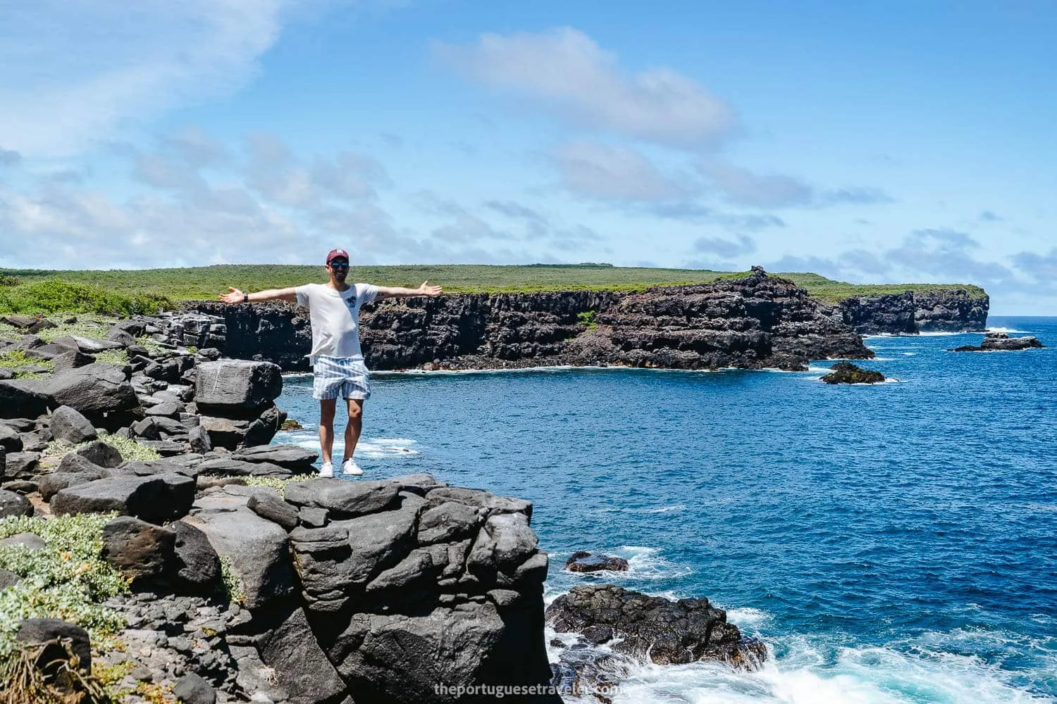 Me on the cliff in Española Island
