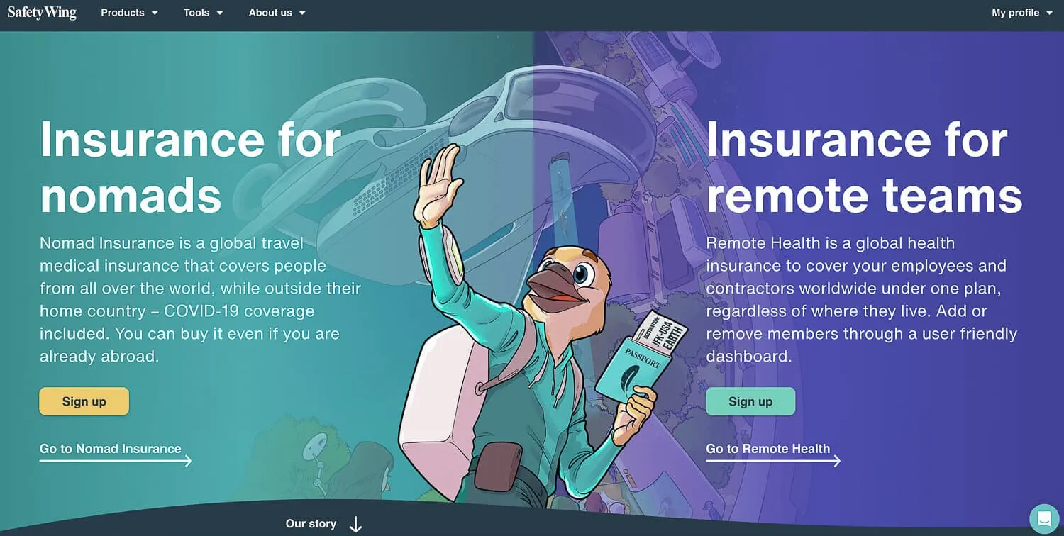 SafetyWing's Homepage