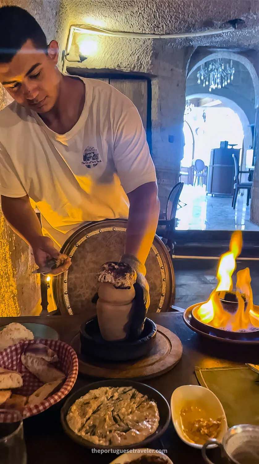 Testi Kebap - Clay Pot Kebab in Cappadocia