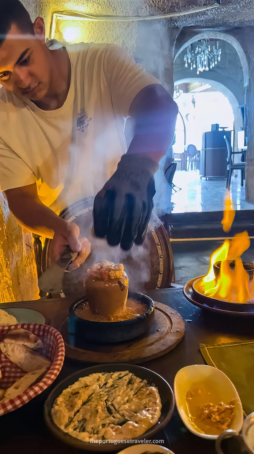 Testi Kebap - Clay Pot Kebab in Cappadocia