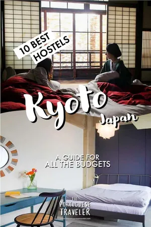 10 Best Hostels in Kyoto, Japan, Pinterest pin