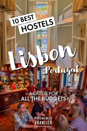 10 Best Hostels in Lisbon, Portugal, Pinterest pin