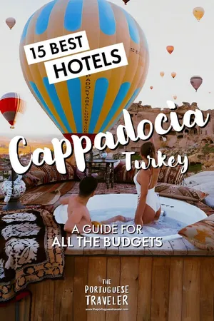 15 Best Hotels in Cappadocia, Turkey, Pinterest pin
