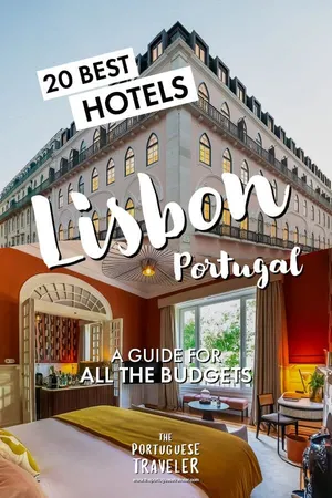 20 Best Hotels in Lisbon, Portugal, Pinterest pin