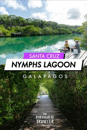 Nymphs Lagoon in Santa Cruz, Pinterest pin