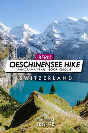 Oeschinensee Hike - Panorama Trail, in Kandersteg, Pinterest pin