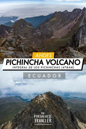 Climbing Pichincha Volcano (4784m) in Ecuador, Pinterest pin