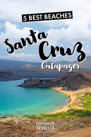 5 Best Beaches in Santa Cruz, Galapagos, Pinterest pin