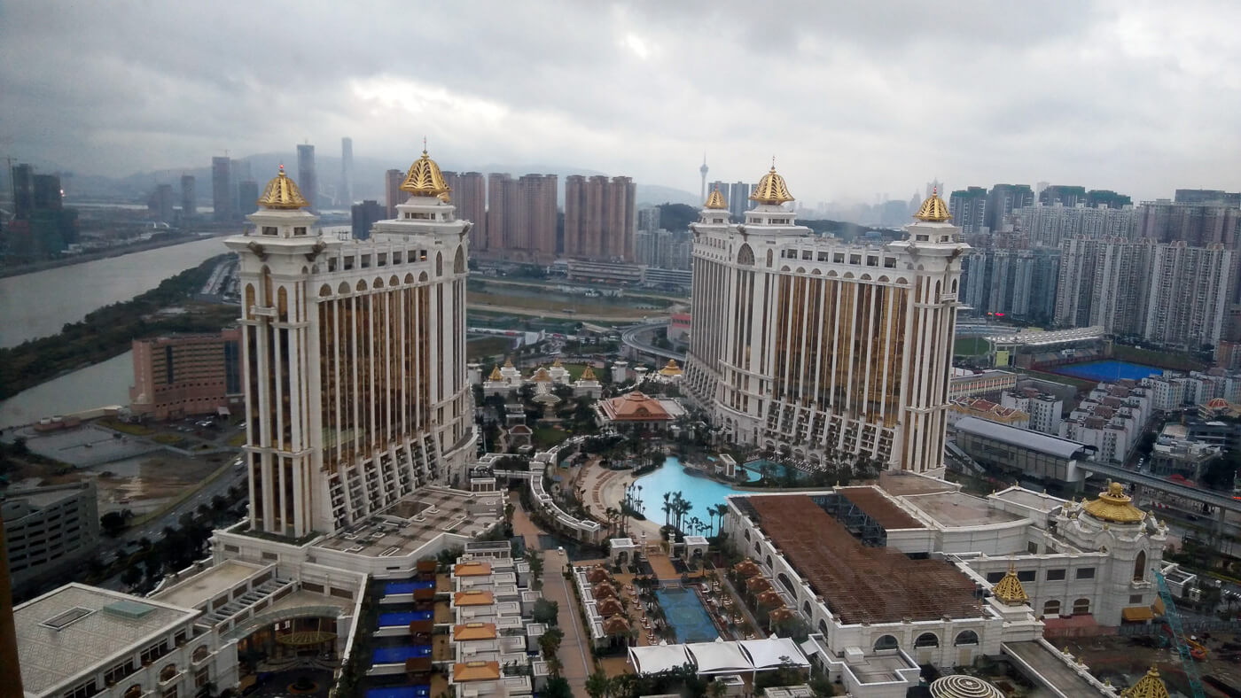 Aerial View of the Galaxy Casino in Macau, China