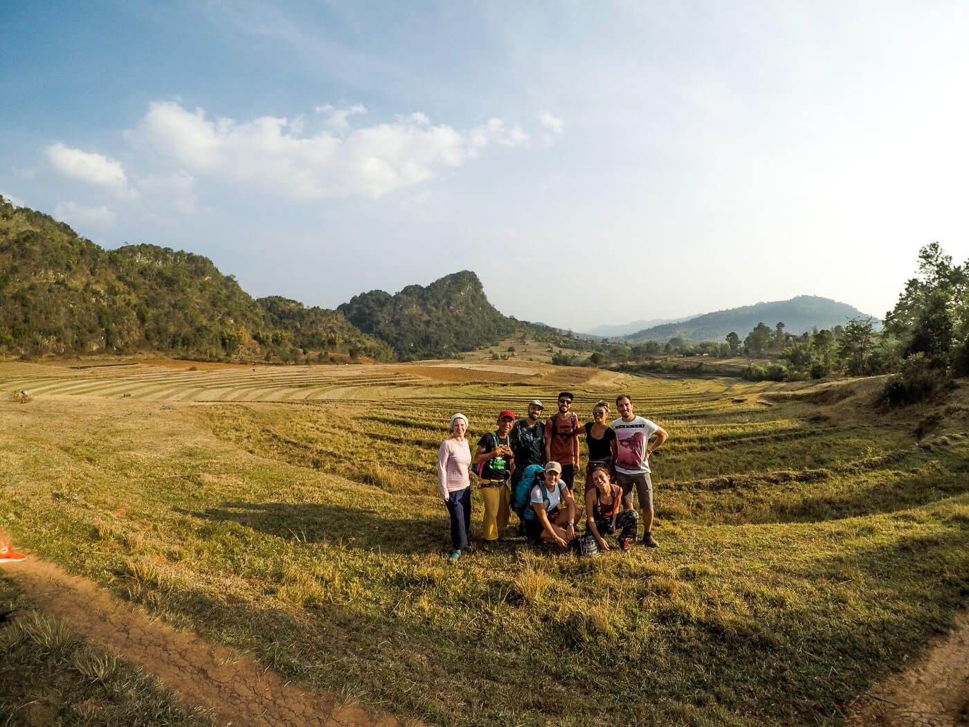 Hiking in Kalaw Rice Fields, Myanmar