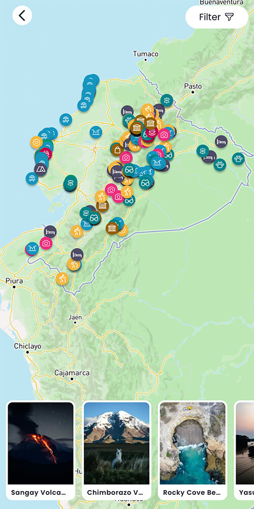 Ecuador and Galapagos Interactive Guide w/ Map and Itineraries