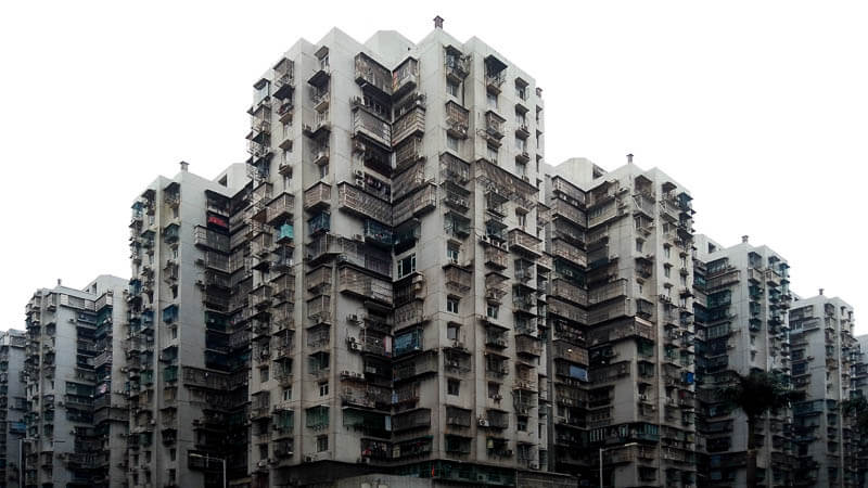Housing Block/Dwelling with Fences in Macau, Hong Kong