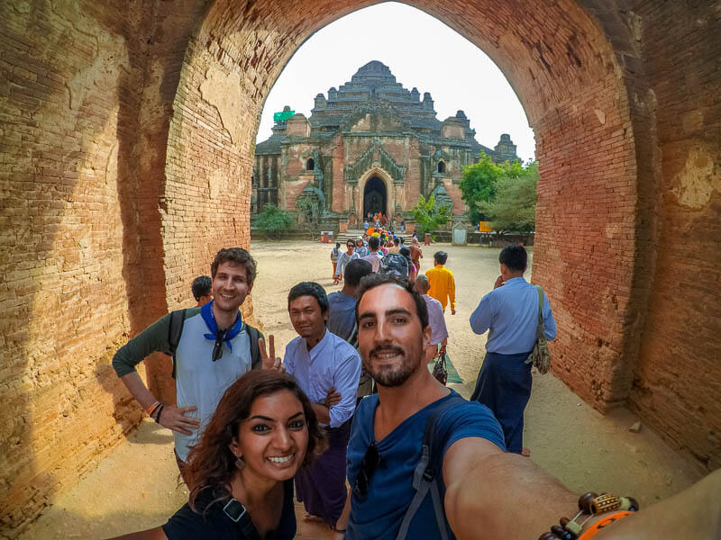 Selfie at the Dhammayangyi Temple in Old Bagan, Myanmar