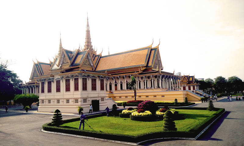 The Royal Palace of Cambodia in Phnom Penh