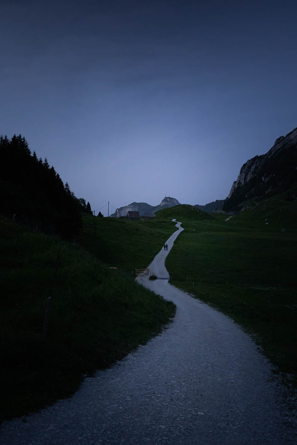 Saxer Lücke Route at Blue Hour