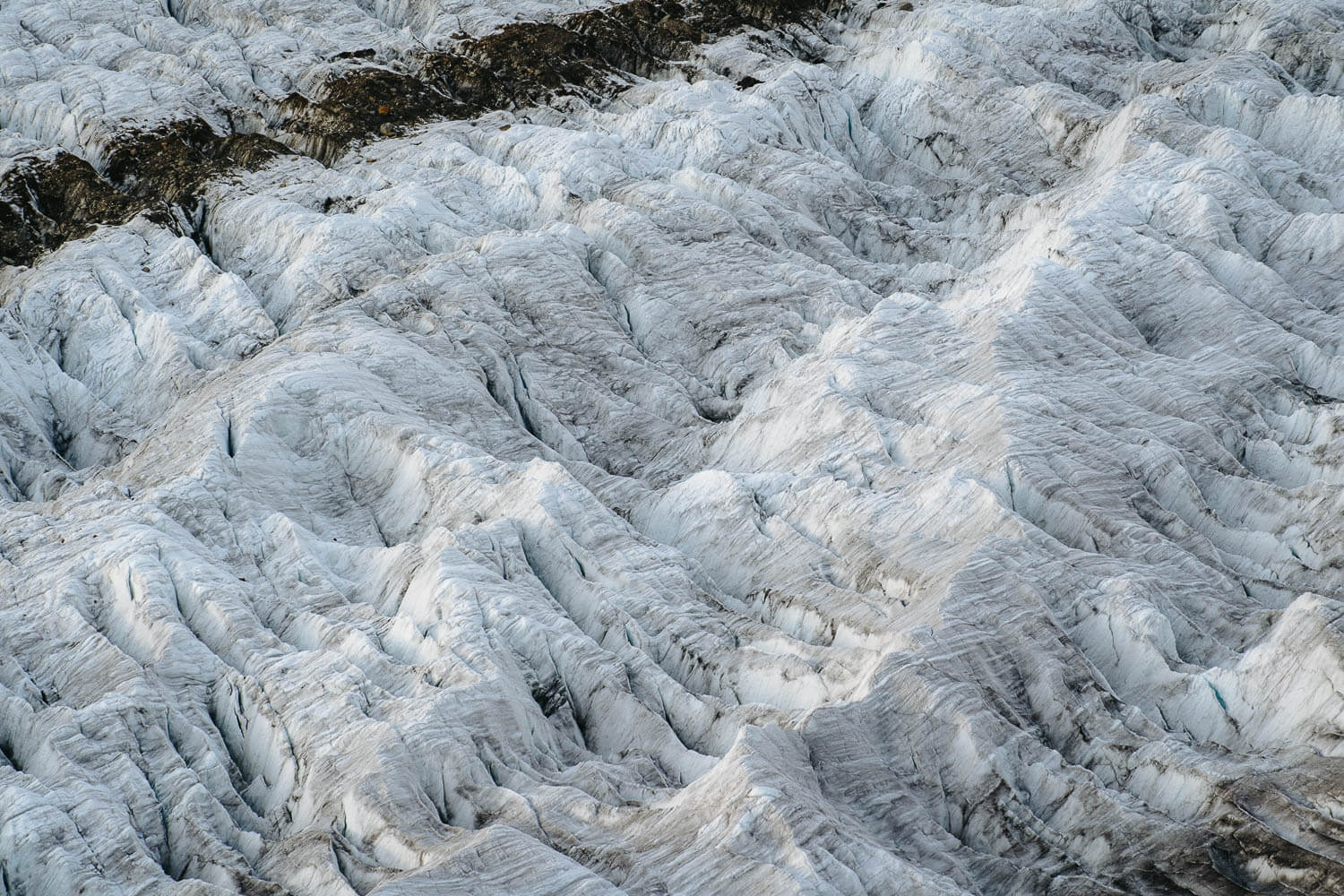 Details of the glacier