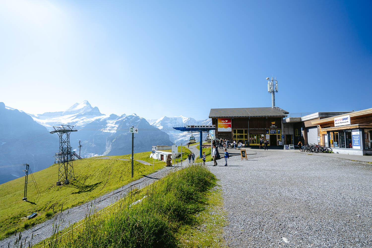 First, Grindelwald cable car Station