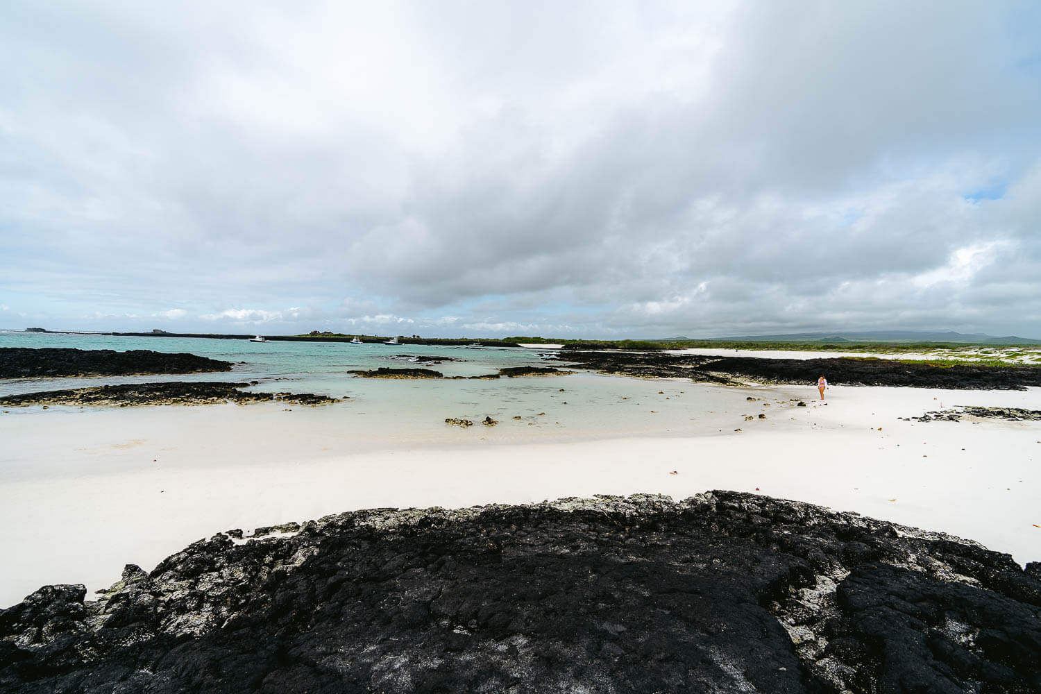 The Landscape around Bahia Rosa Blanca beach in San Cristobal