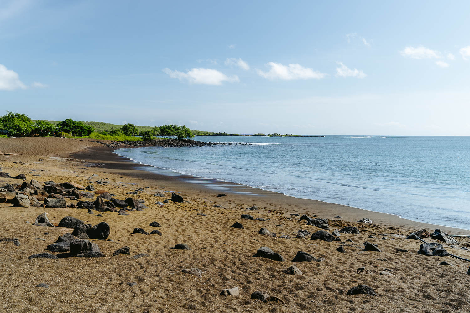 The Black beach in Floreana Island