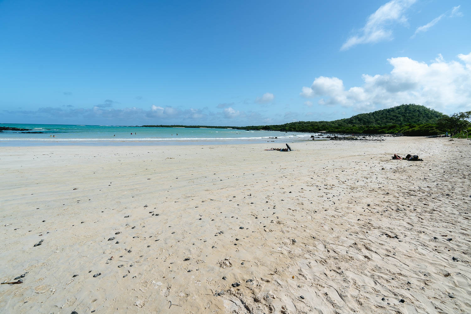 White sanded beach of El Garrapatero