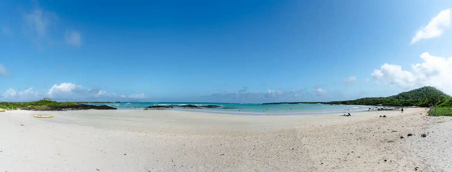 Panorama with kayaks