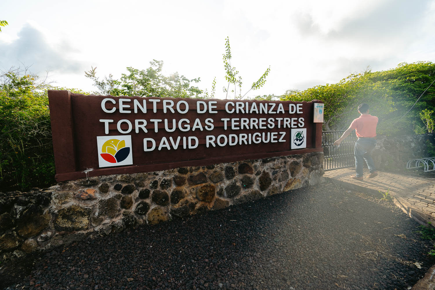 The entrance to "La Galapaguera" on the Highlands Tour in San Cristobal