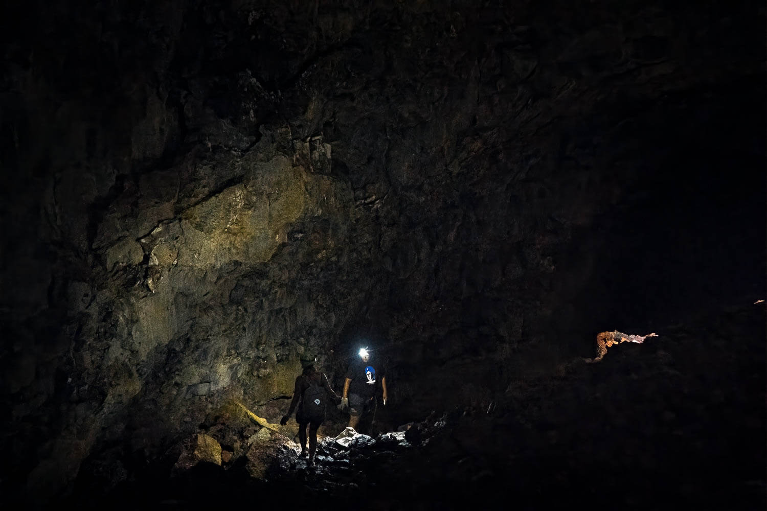 The interior of the cave