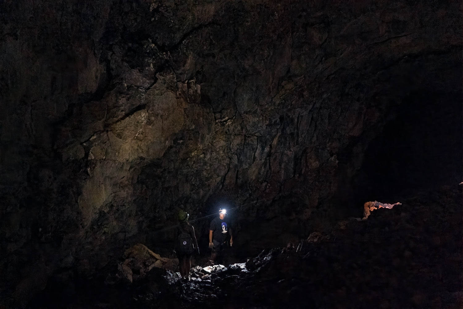 The interior of the cave