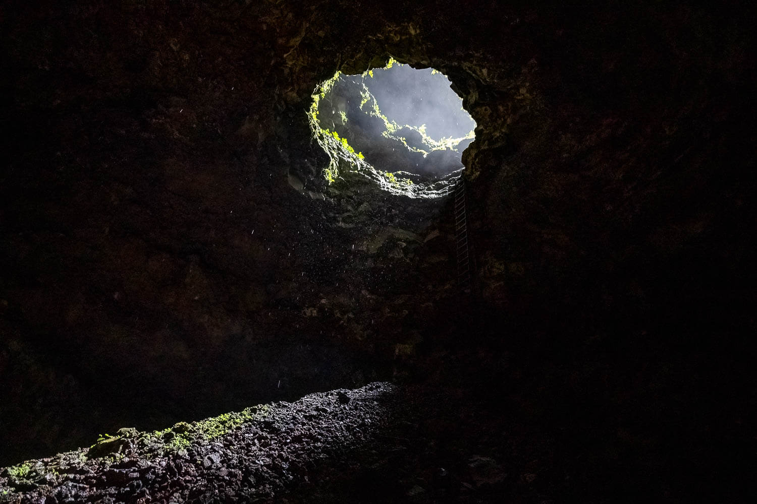 The only source of light in the cave