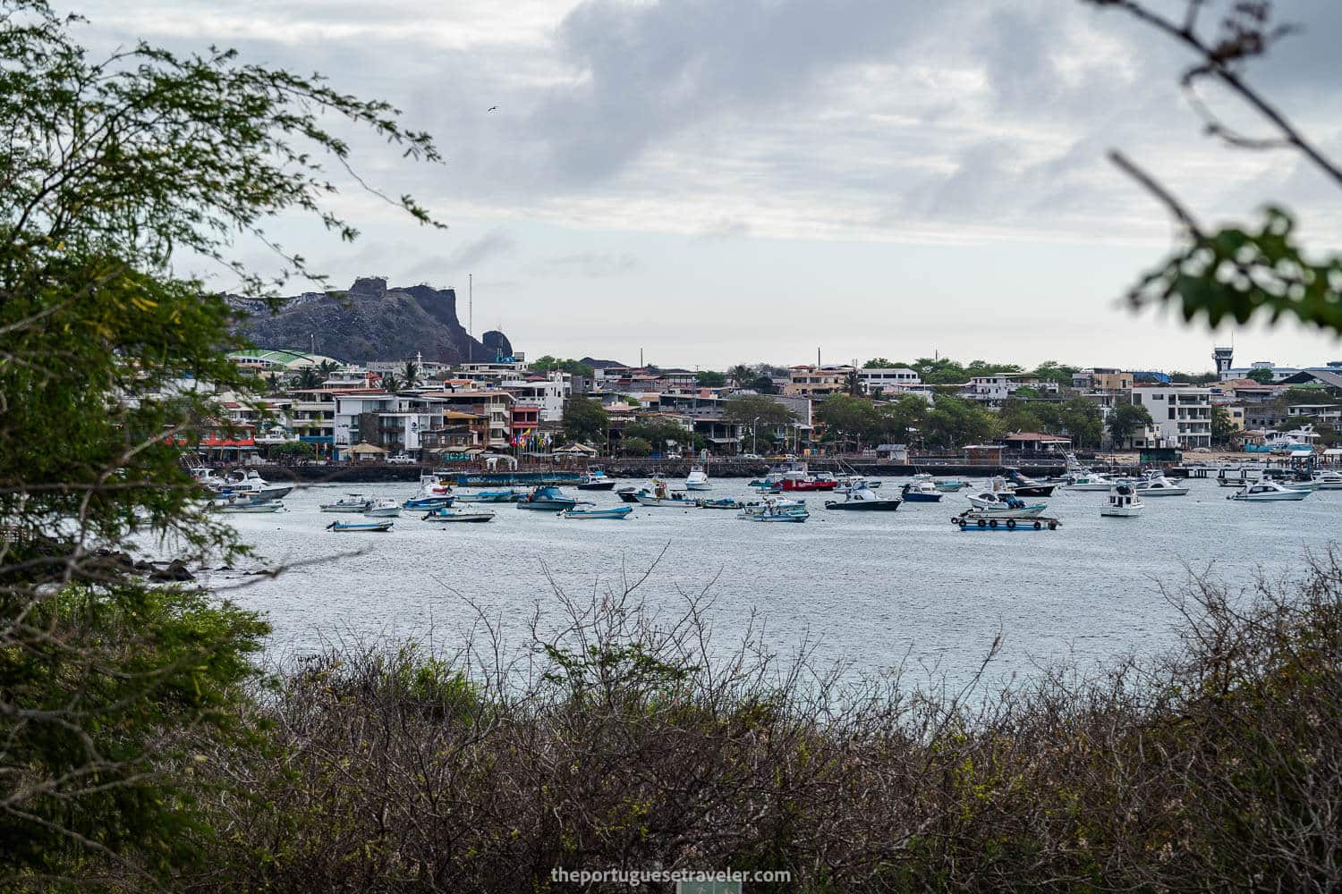 The view from the Interpretation Centre back of Puerto Baquerizo Moreno
