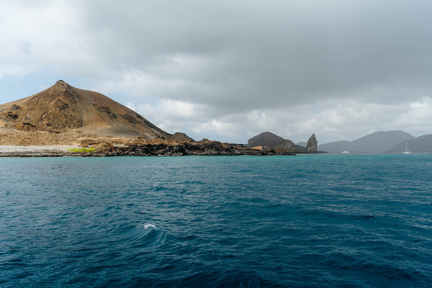 The first sight of Bartolome island