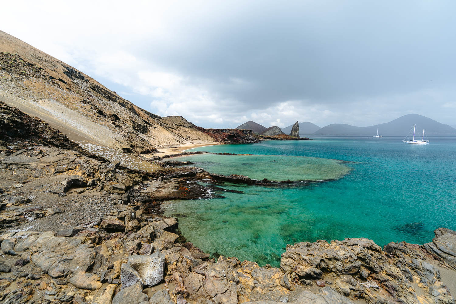 The pools at Bartolome island, one of the best Galápagos Islands tours.