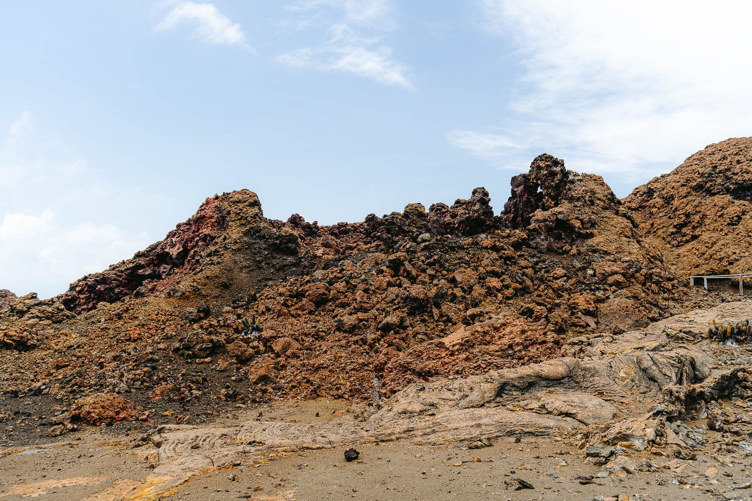 A volcanic cone on Bartolome Island