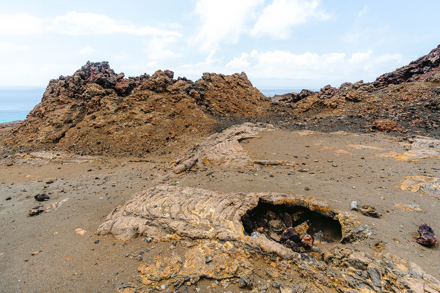 Bartolome island desolated landscape