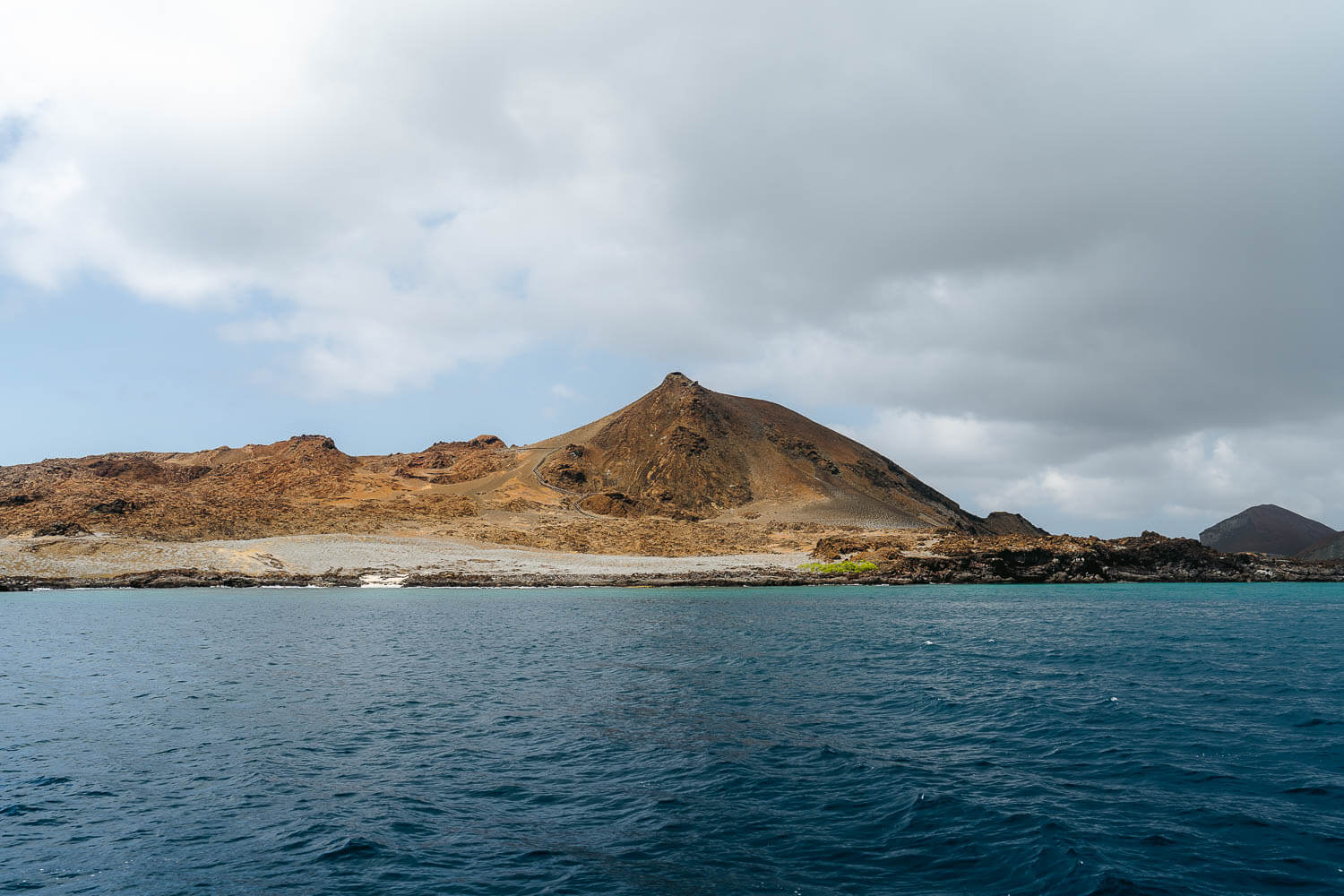 The first sight of Bartolome island