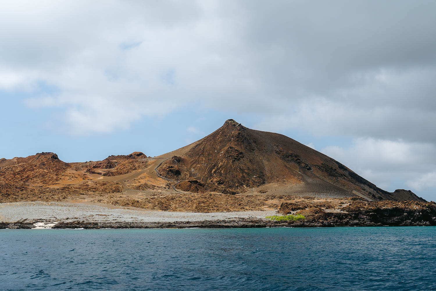 Bartolome island's cone where the viewpoint stands