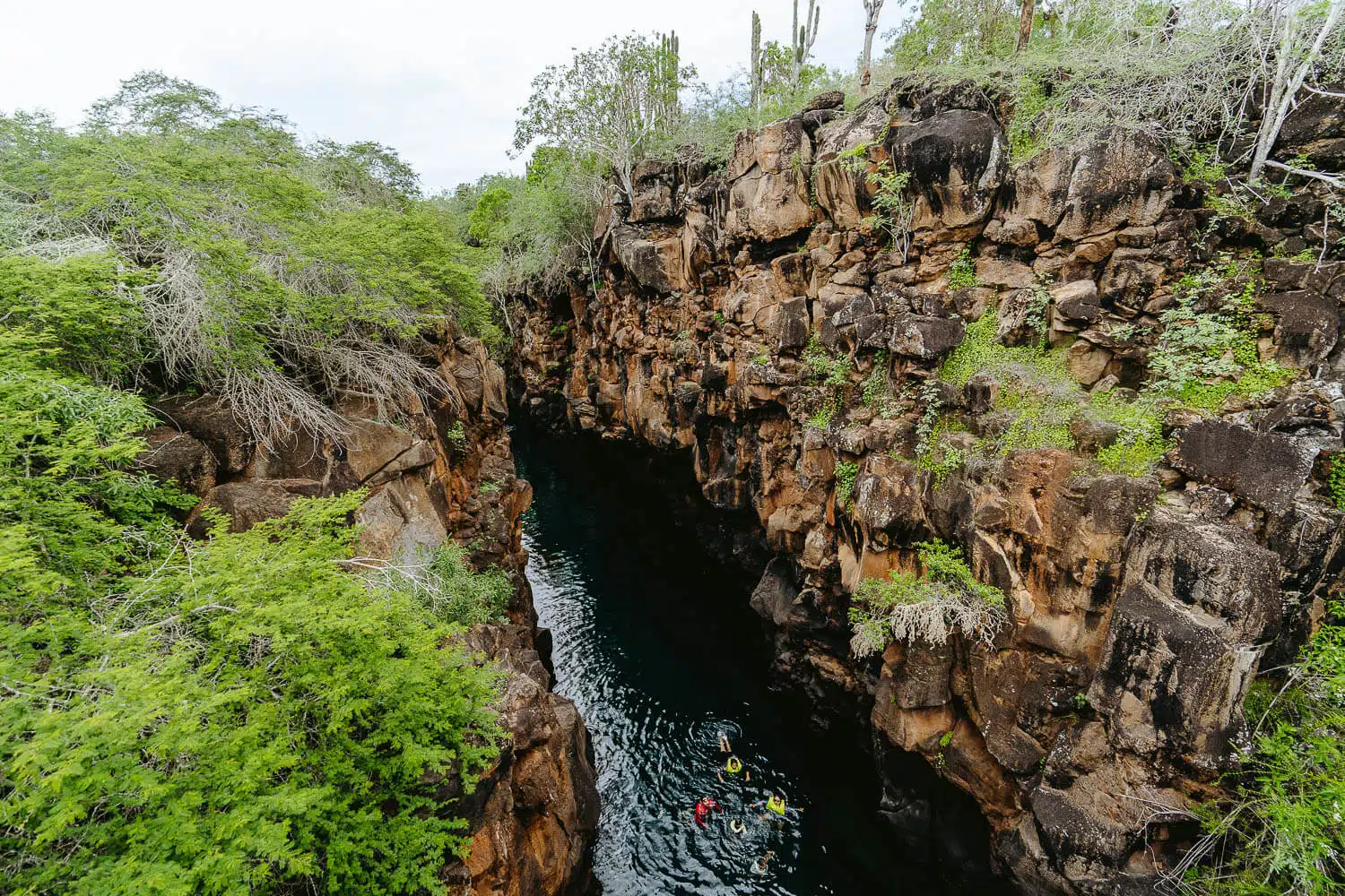 The viewpoint of Las Grietas on the Bay Tour