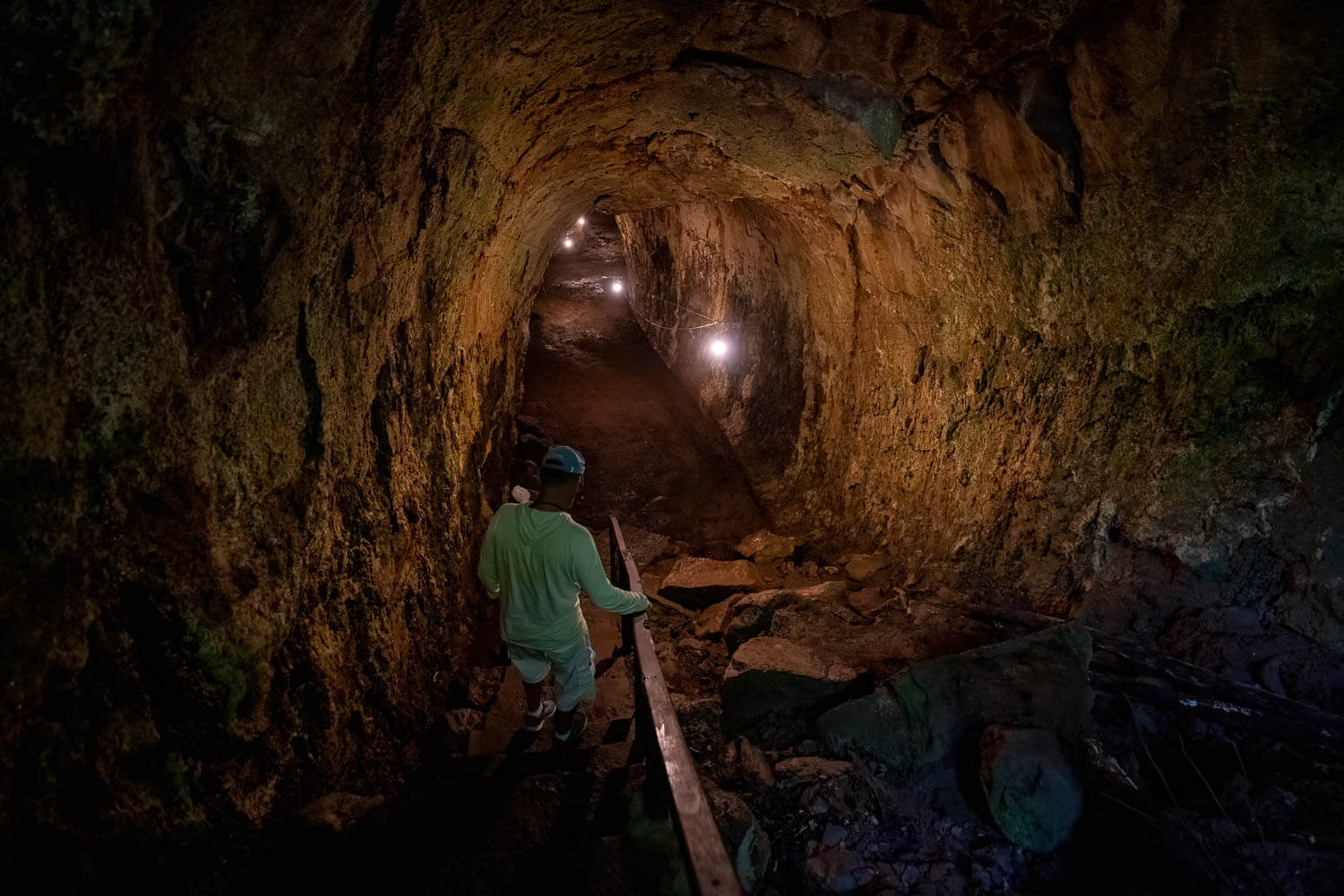 Inside the lava tunnels of Santa Cruz, Galápagos