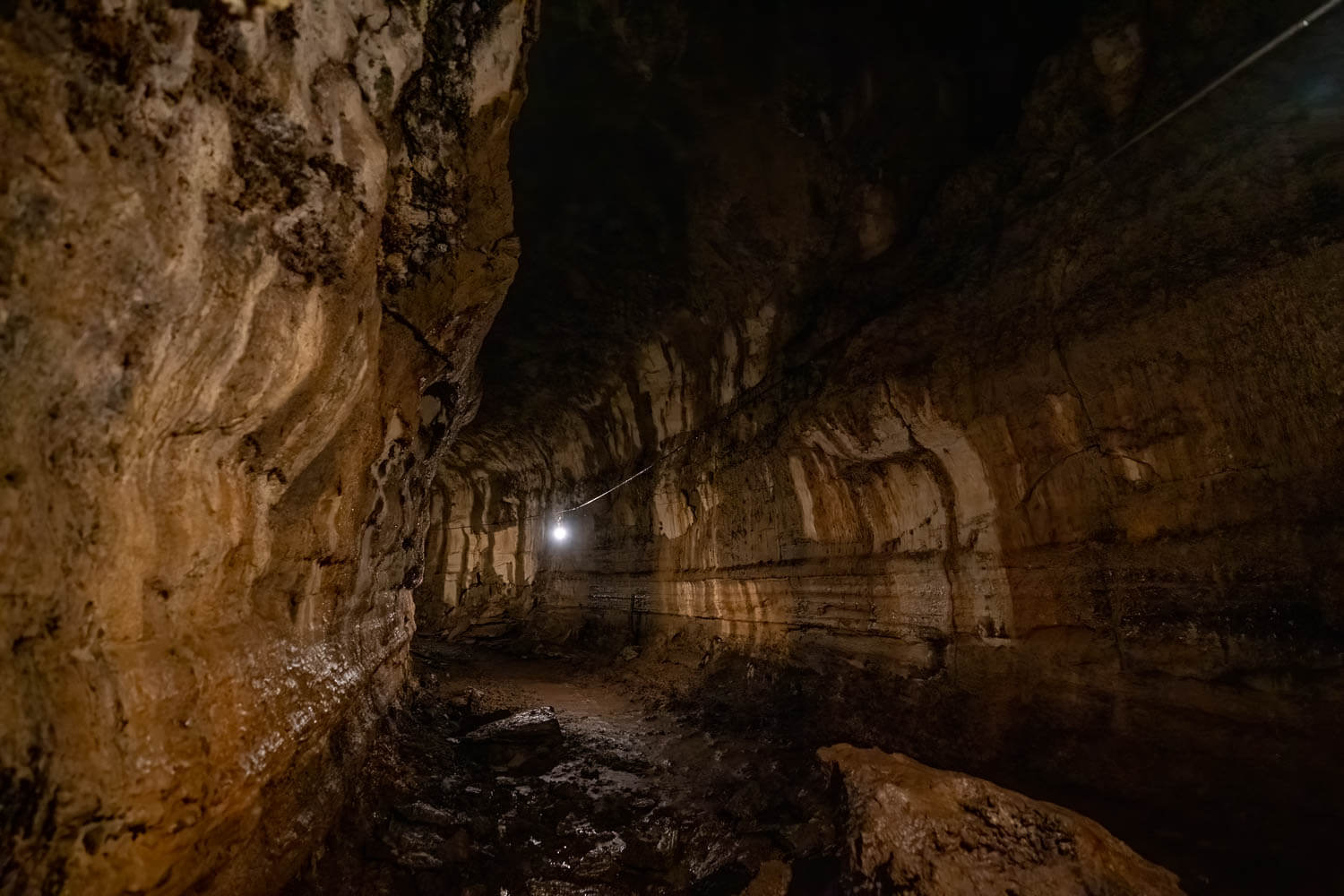 Lava Tunnels in Santa Cruz Island