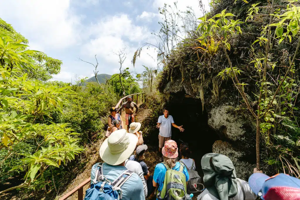 The pirate caves in Floreana Island, on the Tours in Santa Cruz list