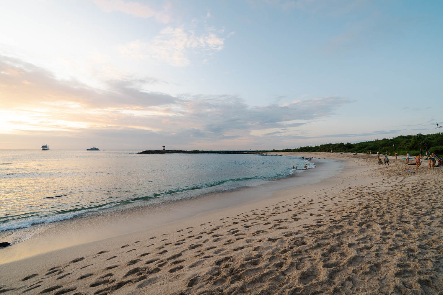 Punta Carola, one of the best beaches in Galapagos