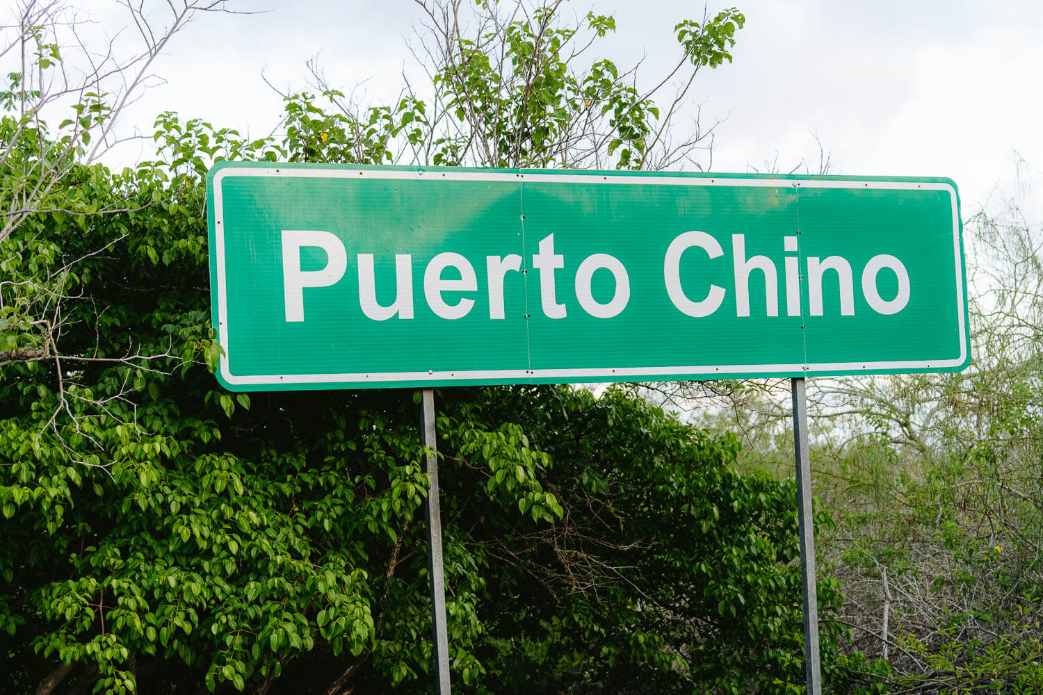 The start of the path to Puerto Chino beach on the Highlands Tour in San Cristobal