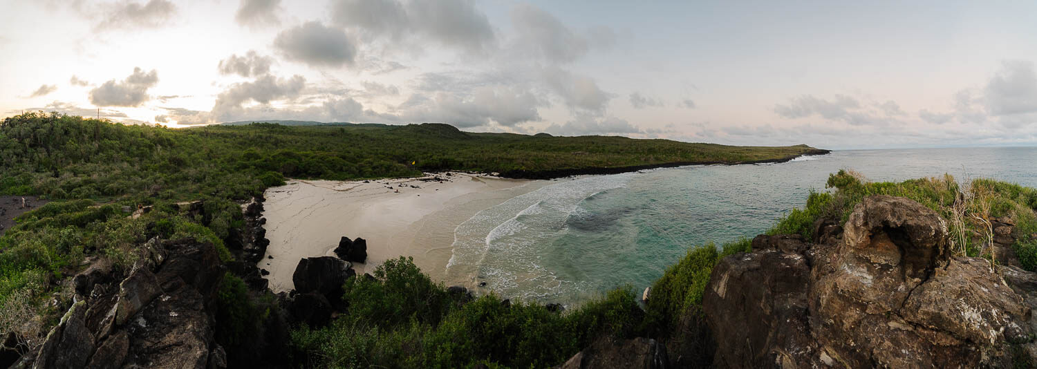 Sunset at Puerto Chino beach part of the Highlands Tour in San Cristobal, Galápagos