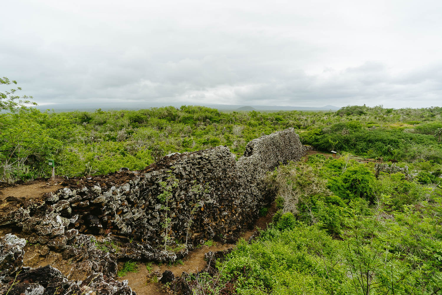 The Wall of Tears, or Muro de las Lágrimas in Isabela island, Galápagos