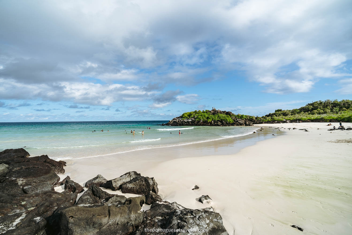 Puerto Chino's white sandy beach